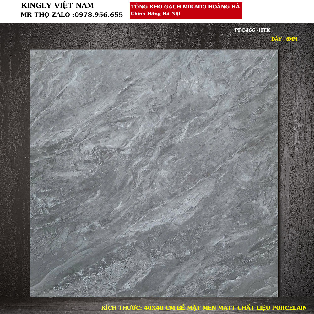 Gạch lát nền vân xi măng 40x40 PFC466